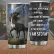 Horse The Devil Whispered In My Ear Stainless Steel Tumbler Perfect Gifts For Horse Lover Tumbler Cups For Coffee/Tea, Great Customized Gifts For Birthday Christmas Thanksgiving