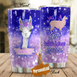 Personalized Just A Girl Who Love Llamas Stainless Steel Tumbler Perfect Gifts For Llama Lover Tumbler Cups For Coffee/Tea, Great Customized Gifts For Birthday Christmas Thanksgiving