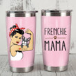 French Bulldog Frenchie Mama Love Dogs Stainless Steel Tumbler, Tumbler Cups For Coffee/Tea, Great Customized Gifts For Birthday Christmas Thanksgiving