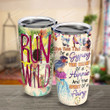 Hippie Run Wild She Has The Soul Of A Gypsy Stainless Steel Tumbler Perfect Gifts For Hipppie Tumbler Cups For Coffee/Tea, Great Customized Gifts For Birthday Christmas Thanksgiving