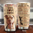 Pitbull's House Rules Stainless Steel Tumbler Perfect Gifts For Dog Lover Tumbler Cups For Coffee/Tea, Great Customized Gifts For Birthday Christmas Thanksgiving