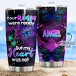 Personalized Butterfly Your Wings Were Ready Stainless Steel Tumbler Perfect Gifts For Butterfly Lover Tumbler Cups For Coffee/Tea, Great Customized Gifts For Birthday Christmas Thanksgiving
