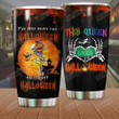 Halloween This Queen Loves Halloween Stainless Steel Tumbler Perfect Gifts For Halloween Tumbler Cups For Coffee/Tea, Great Customized Gifts For Birthday Christmas Thanksgiving