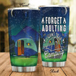 Camping Forget Adulting Stainless Steel Tumbler Perfect Gifts For Camping Lover Tumbler Cups For Coffee/Tea, Great Customized Gifts For Birthday Christmas Thanksgiving