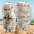 Personalized Wolf With Flower She Is Strong She Is Valiant Stainless Steel Tumbler Perfect Gifts For Wolf Lover Tumbler Cups For Coffee/Tea, Great Customized Gifts For Birthday Christmas Thanksgiving
