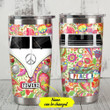 Personalized Aesthetic Hippie Van Stainless Steel Tumbler Perfect Gifts For Hippie Lover Tumbler Cups For Coffee/Tea, Great Customized Gifts For Birthday Christmas Thanksgiving