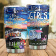 Personalized Some Girls Go Camping And Drink Stainless Steel Tumbler Perfect Gifts For Camping Lover Tumbler Cups For Coffee/Tea, Great Customized Gifts For Birthday Christmas Thanksgiving