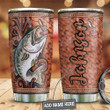 Personalized Fishing Steel Tumbler Perfect Gifts For Fishing Lover Tumbler Cups For Coffee/Tea, Great Customized Gifts For Birthday Christmas Thanksgiving
