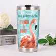 Flamingo She Is Clothed In Strength And Dignity Stainless Steel Tumbler Perfect Gifts For Flamingo Lover Tumbler Cups For Coffee/Tea, Great Customized Gifts For Birthday Christmas Thanksgiving