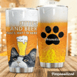 Personalized Kitties And Beers That's Why I'm Here Stainless Steel Tumbler Perfect Gifts For Cat And Beer Lover Tumbler Cups For Coffee/Tea, Great Customized Gifts For Birthday Christmas Thanksgiving