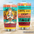 Personalized Hippie Mandala A Little Go Fuck Youself Stainless Steel Tumbler Perfect Gifts For Hipppie Tumbler Cups For Coffee/Tea, Great Customized Gifts For Birthday Christmas Thanksgiving