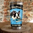 Boston Terrier Dog Kisses Fix Everything Stainless Steel Tumbler, Tumbler Cups For Coffee/Tea, Great Customized Gifts For Birthday Christmas Thanksgiving