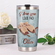 Brown Otter Couple I Love You Like No Otter Stainless Steel Tumbler Perfect Gifts For Otter Lover Tumbler Cups For Coffee/Tea, Great Customized Gifts For Birthday Christmas Thanksgiving
