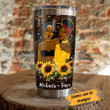 Personalized Sunflower Friends You Are The Sister I Got To Choose Stainless Steel Tumbler Tumbler Cups For Coffee/Tea, Great Customized Gifts For Birthday Christmas Thanksgiving
