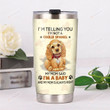 Cocker Spaniel Dog Dog Print My Mom Said I'm A Baby Stainless Steel Tumbler Perfect Gifts For Dog Lover Tumbler Cups For Coffee/Tea, Great Customized Gifts For Birthday Christmas Thanksgiving
