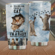 Cat My Mom Said I'm A Baby Stainless Steel Tumbler Perfect Gifts For Cat Lover Tumbler Cups For Coffee/Tea, Great Customized Gifts For Birthday Christmas Thanksgiving