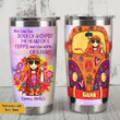 Personalized Aesthetic Hippie Girl Hippie Van She Has The Soul Of A Gypsy Stainless Steel Tumbler Perfect Gifts For Hippie Tumbler Cups For Coffee/Tea, Great Customized Gifts For Birthday Christmas Thanksgiving