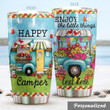 Personalized Camping Enjoy The Little Things Stainless Steel Tumbler Perfect Gifts For Camping Lover Tumbler Cups For Coffee/Tea, Great Customized Gifts For Birthday Christmas Thanksgiving