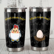 Chicken Which Comes First Stainless Steel Tumbler, Tumbler Cups For Coffee/Tea, Great Customized Gifts For Birthday Christmas Thanksgiving