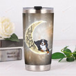 Bernese Mountain I Love You To The Moon And Back Stainless Steel Tumbler, Tumbler Cups For Coffee/Tea, Great Customized Gifts For Birthday Christmas Thanksgiving