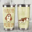 Basset Hound Dog Little Ball Of Fur Stainless Steel Tumbler Perfect Gifts For Dog Lover Tumbler Cups For Coffee/Tea, Great Customized Gifts For Birthday Christmas Thanksgiving