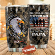 Personalized Veteran Eagle Someone Call Me Veteran Stainless Steel Tumbler Perfect Gifts For Eagle Lover Tumbler Cups For Coffee/Tea, Great Customized Gifts For Birthday Christmas Thanksgiving