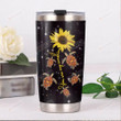 Turtle Sunflower You Are My Sunshine Stainless Steel Tumbler, Tumbler Cups For Coffee/Tea, Great Customized Gifts For Birthday Christmas Thanksgiving