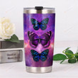 Purple Butterfly Stainless Steel Tumbler, Tumbler Cups For Coffee/Tea, Great Customized Gifts For Birthday Christmas Thanksgiving