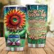 Personalized Hippie Life Gypsy Soul Eye On Sunflower Stainless Steel Tumbler Perfect Gifts For Hipppie Tumbler Cups For Coffee/Tea, Great Customized Gifts For Birthday Christmas Thanksgiving
