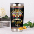 Personalized Hippie Girl I'm Mostly Peace Love And Light Stainless Steel Tumbler Perfect Gifts For Hippie Tumbler Cups For Coffee/Tea, Great Customized Gifts For Birthday Christmas Thanksgiving