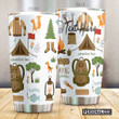 Personalized Camping Adventure Time Stainless Steel Tumbler Perfect Gifts For Camping Lover Tumbler Cups For Coffee/Tea, Great Customized Gifts For Birthday Christmas Thanksgiving