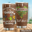 Personalized Gardening Crazy Plant Lady Stainless Steel Tumbler Perfect Gifts For Gardening Lover Tumbler Cups For Coffee/Tea, Great Customized Gifts For Birthday Christmas Thanksgiving
