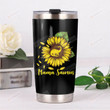 Dinosaur Sunflower Mama Saurus Stainless Steel Tumbler Perfect Gifts For Dinosaur Lover Tumbler Cups For Coffee/Tea, Great Customized Gifts For Birthday Christmas Thanksgiving