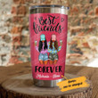 Personalized Black Girl Bestie You Mean The World To Me Stainless Steel Tumbler Tumbler Cups For Coffee/Tea, Great Customized Gifts For Birthday Christmas Thanksgiving