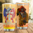 Personalized Firefighter Stand For A Flag Stainless Steel Tumbler Perfect Gifts For Firefighter Lover Tumbler Cups For Coffee/Tea, Great Customized Gifts For Birthday Christmas Thanksgiving