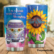 Personalized Heart Of A Hippie Soul Of A Gypsy Hippie Van Sunflower Stainless Steel Tumbler Perfect Gifts For Hipppie Tumbler Cups For Coffee/Tea, Great Customized Gifts For Birthday Christmas Thanksgiving