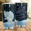 Personalized Elephant To My Daughter From Mom Dad You Are My Sunshine Butterfly Stainless Steel Tumbler Perfect Gifts For Elephant Lover Tumbler Cups For Coffee/Tea, Great Customized Gifts For Birthday Christmas Thanksgiving