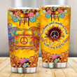 Hippie Van Sunflower Freedom's Just Another Word Stainless Steel Tumbler Perfect Gifts For Hippie Tumbler Cups For Coffee/Tea, Great Customized Gifts For Birthday Christmas Thanksgiving