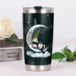 Panda I Love You To The Moon And Back Stainless Steel Tumbler, Tumbler Cups For Coffee/Tea, Great Customized Gifts For Birthday Christmas Thanksgiving