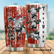 Personalized Cow This Heifer Don't Like No Bull Stainless Steel Tumbler Perfect Gifts For Cow Lover Tumbler Cups For Coffee/Tea, Great Customized Gifts For Birthday Christmas Thanksgiving