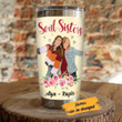 Personalized Bestie Soul Sister We Go Together Like Cupcake Stainless Steel Tumbler Perfect Gifts For Best Friend Tumbler Cups For Coffee/Tea, Great Customized Gifts For Birthday Christmas Thanksgiving