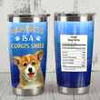 Corgi Dog Happiness Is A Corgi's Smile Stainless Steel Tumbler Perfect Gifts For Dog Lover Tumbler Cups For Coffee/Tea, Great Customized Gifts For Birthday Christmas Thanksgiving