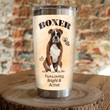 Boxer Fun Loving Bright And Active Stainless Steel Tumbler, Tumbler Cups For Coffee/Tea, Great Customized Gifts For Birthday Christmas Thanksgiving