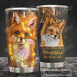 Personalized Fox We Are All Different But There's Something Kind Of Fanstatic About That Isn't There Stainless Steel Tumbler, Tumbler Cups For Coffee/Tea, Great Customized Gifts For Birthday Christmas Thanksgiving
