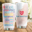 Personalized Nurse Reliable Sincere Loving Skilled Aesthetic Stainless Steel Tumbler Perfect Gifts For Nurse Tumbler Cups For Coffee/Tea, Great Customized Gifts For Birthday Christmas Thanksgiving