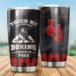 Boxing Stainless Your First Boxing Lesson Is Free Stainless Steel Tumbler Perfect Gifts For Boxing Lover Tumbler Cups For Coffee/Tea, Great Customized Gifts For Birthday Christmas Thanksgiving
