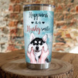 Happiness Is A Siberian Husky Smile Stainless Steel Tumbler, Tumbler Cups For Coffee/Tea, Great Customized Gifts For Birthday Christmas Thanksgiving