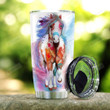 Native Horse Be Strong When You Are Weak Stainless Steel Tumbler Perfect Gifts For Horse Lover Tumbler Cups For Coffee/Tea, Great Customized Gifts For Birthday Christmas Thanksgiving