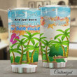 Personalized Some Girls Are Just Born With The Beach In Their Souls Stainless Steel Tumbler, Tumbler Cups For Coffee/Tea, Great Customized Gifts For Birthday Christmas Thanksgiving