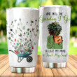 And Into The Garden I Go To Lose My Mind And Find My Soul Glitter Stainless Steel Tumbler Perfect Gifts For Gardening Lover Tumbler Cups For Coffee/Tea, Great Customized Gifts For Birthday Christmas Thanksgiving